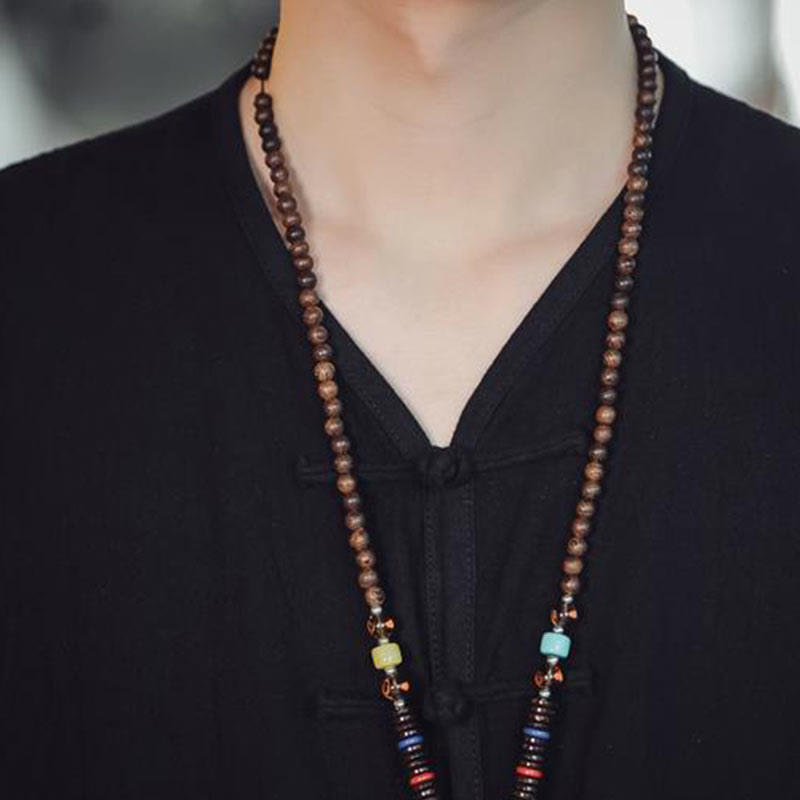 Buddha Stones Casual Chiński Żabka-Guzik Męska Bawełniana Kamizelka Kamizelka Z Kieszeniami