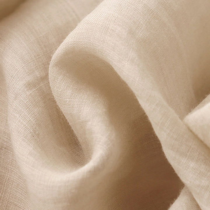 Buddha Stones Geometryczne Haftowane Elastyczna Talia Damskie Spodnie Bawełniane Lniane Szerokie Nogawki Z Kieszeniami - image 19