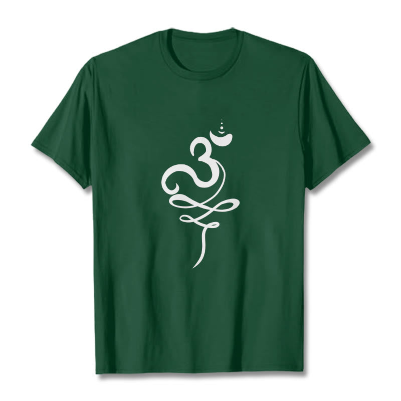 T-shirt z motywem sanskrytu z Buddha Stones - ForestGreen - 2XL - image 11