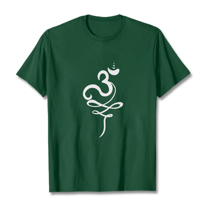 T-shirt z motywem sanskrytu z Buddha Stones - ForestGreen - 2XL - image 10