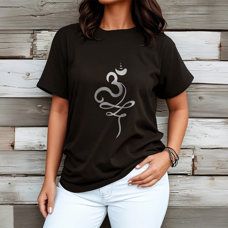 T-shirt z motywem sanskrytu z Buddha Stones - image 4