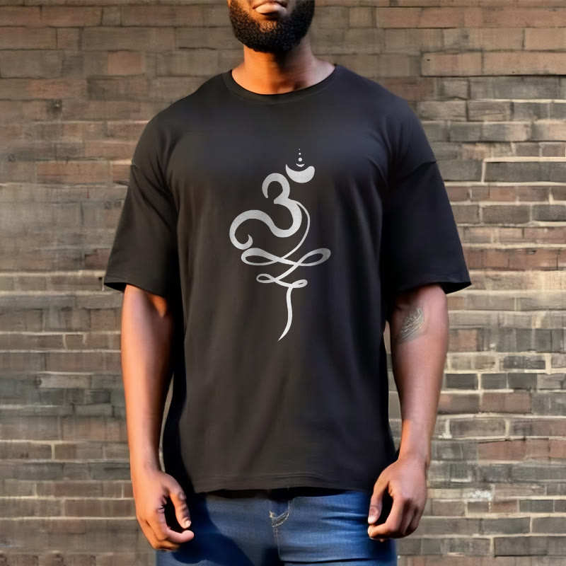 T-shirt z motywem sanskrytu z Buddha Stones - image 3