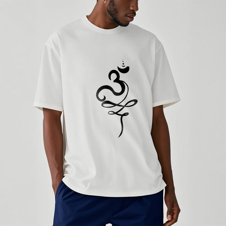 T-shirt z motywem sanskrytu z Buddha Stones - image 7