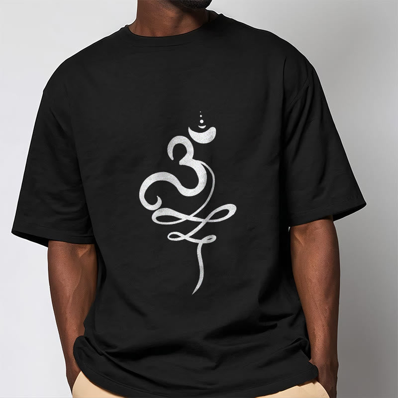 T-shirt z motywem sanskrytu z Buddha Stones - image 2