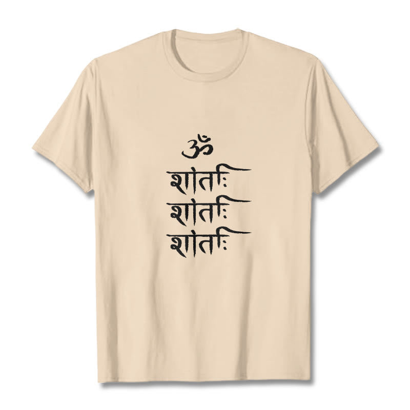 T-shirt z motywem sanskryckim z Buddha Stones OM MANTRA - For - 2XL - image 10