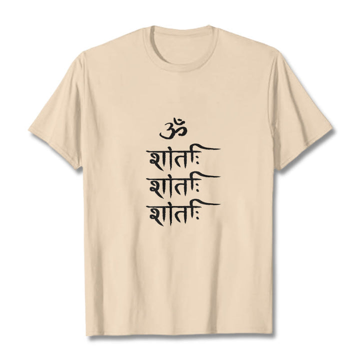 T-shirt z motywem sanskryckim z Buddha Stones OM MANTRA - For - 2XL - image 11
