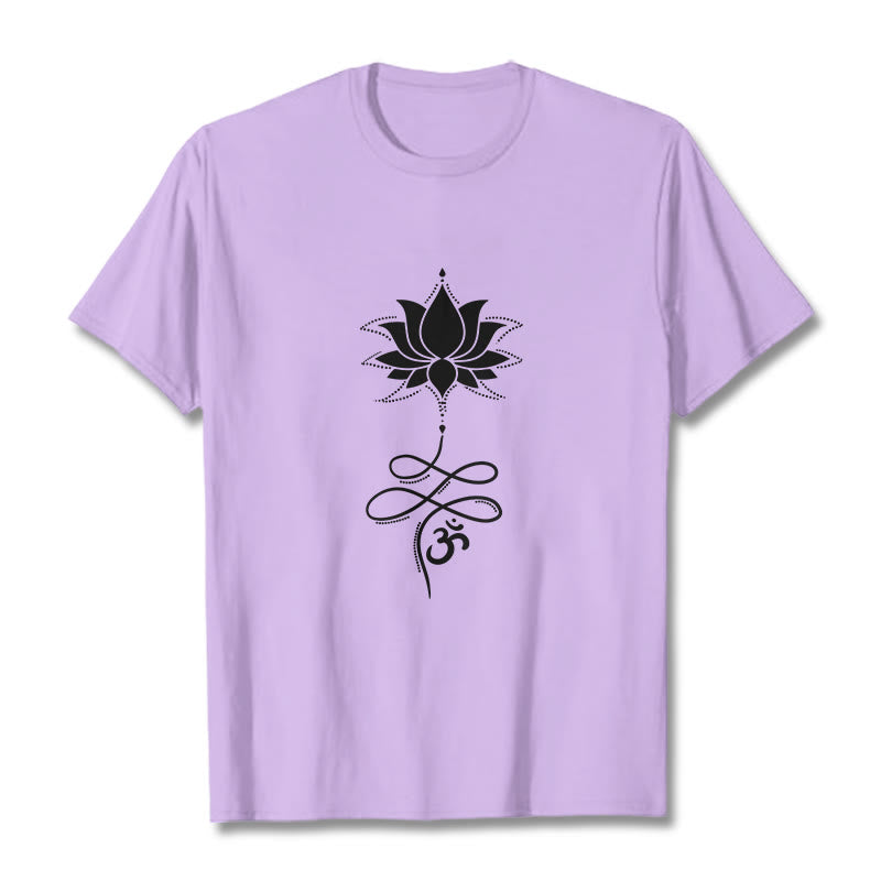 Buddha Stones Lotus OM Sanskryt - Śliwka - 2XL - image 16