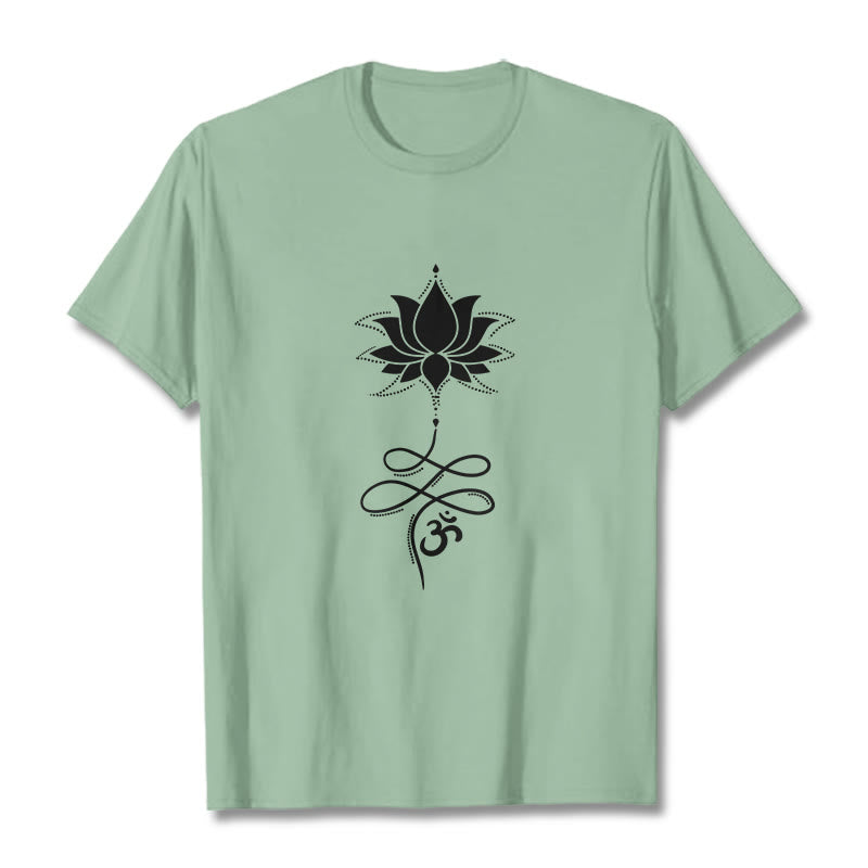 Buddha Stones Lotus OM Sanskryt - PaleGreen - 2XL - image 14