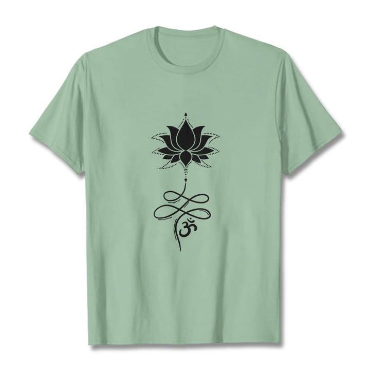 Buddha Stones Lotus OM Sanskryt - PaleGreen - 2XL - image 14