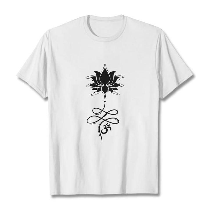 Buddha Stones Lotus OM Sanskryt - Biały - 2XL - image 5