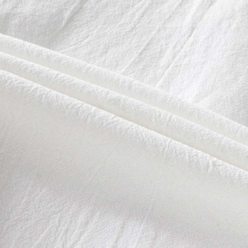 Koszula męska z bawełny i lnu Buddha Stones Vintage Casual Single Breasted z trzema czwartymi rękawami i kieszenią - image 10