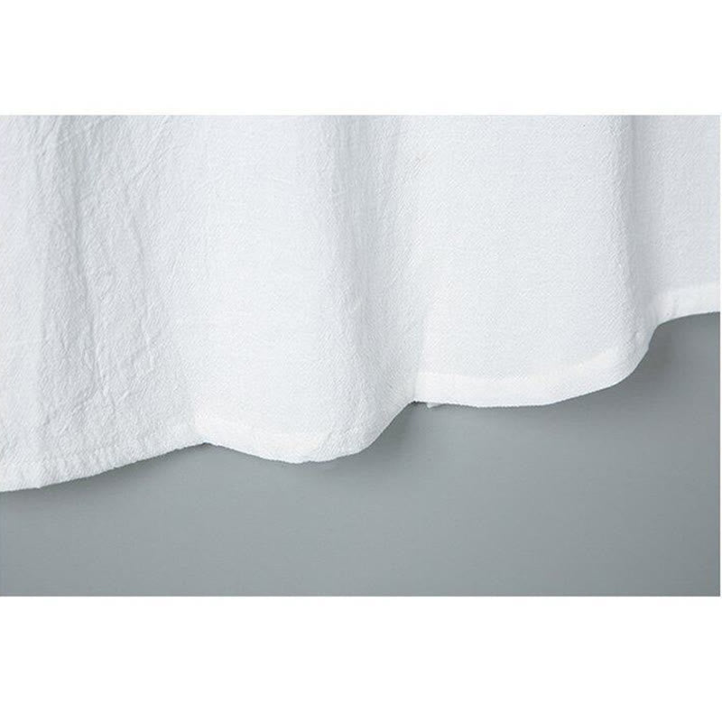 Koszula męska z krótkim rękawem z bawełny i lnu z nadrukiem w jednolitym kolorze i Buddha Stones - image 6