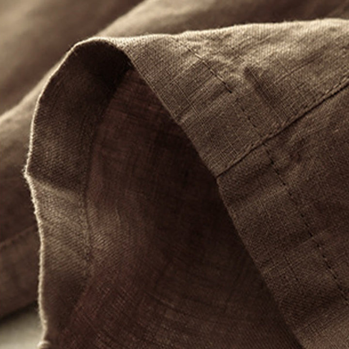 Buddha Stones Letnie Proste Swobodne 7-8 Długość Sznurowane Damskie Bawełniane Lniane Spodnie Harem Z Kieszeniami - image 6