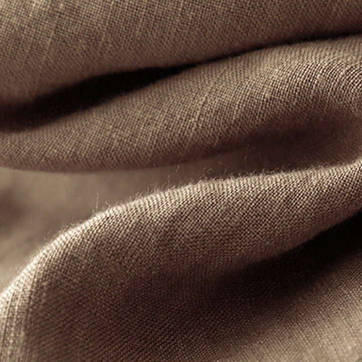 Buddha Stones Letnie Proste Swobodne 7-8 Długość Sznurowane Damskie Bawełniane Lniane Spodnie Harem Z Kieszeniami - image 9