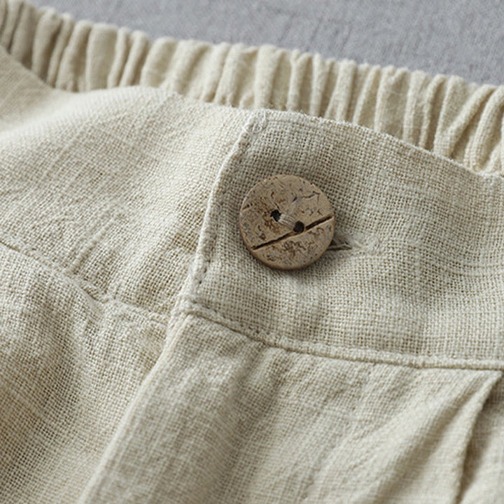 Buddha Stones Luźne, proste, luźne, 7-8 długości, damskie, szerokie nogawki, poliestrowe, z kieszeniami - image 5