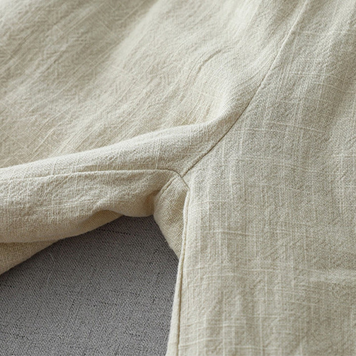 Buddha Stones Luźne, proste, luźne, 7-8 długości, damskie, szerokie nogawki, poliestrowe, z kieszeniami - image 7