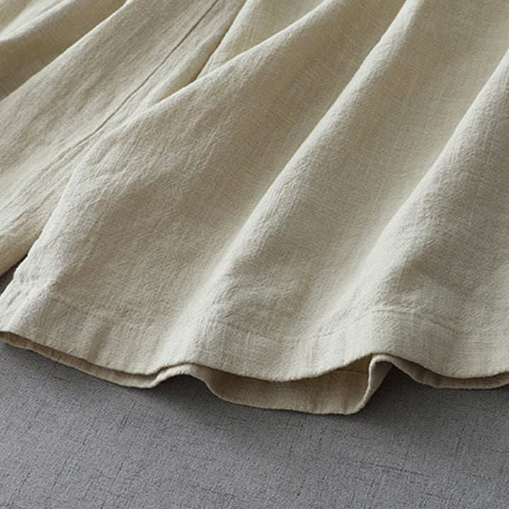 Buddha Stones Luźne, proste, luźne, 7-8 długości, damskie, szerokie nogawki, poliestrowe, z kieszeniami - image 9