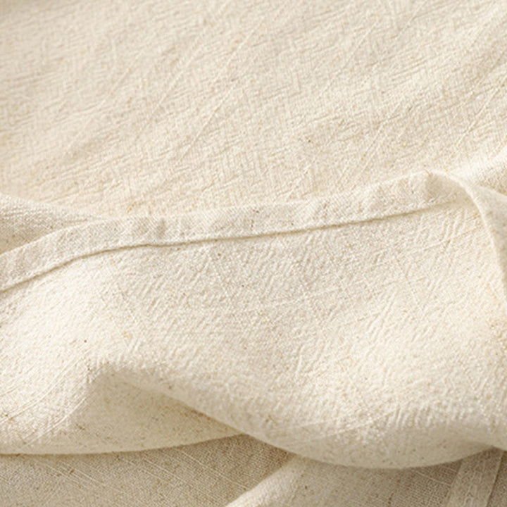 Buddha Stones Casual Szycie Kolor Ręcznie Robione Guziki Projekt Midi Sukienka Poliester Bez Rękawów Sukienka Z Kieszeniami - image 13