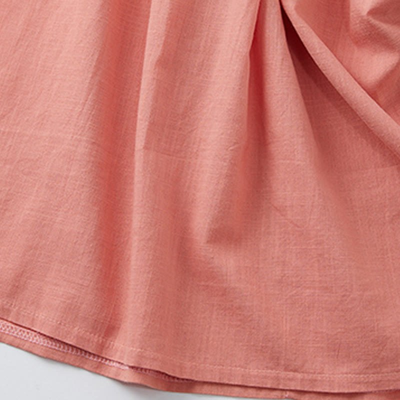 Sukienka midi z krótkim rękawem i dekoltem w serek z Buddha Stones - image 7