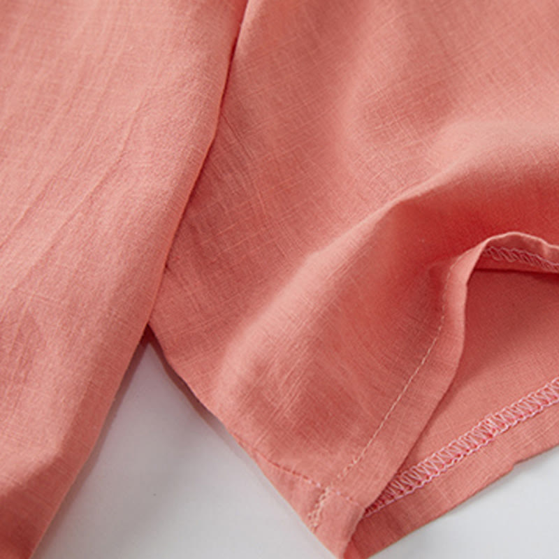 Sukienka midi z krótkim rękawem i dekoltem w serek z Buddha Stones - image 6