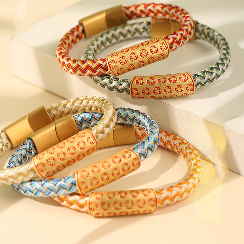 Buddha Stones Tybetańskie Hot Wheels Różne Kolory Lina Diament Węzeł Szczęścia Bransoletka Zapięcie
