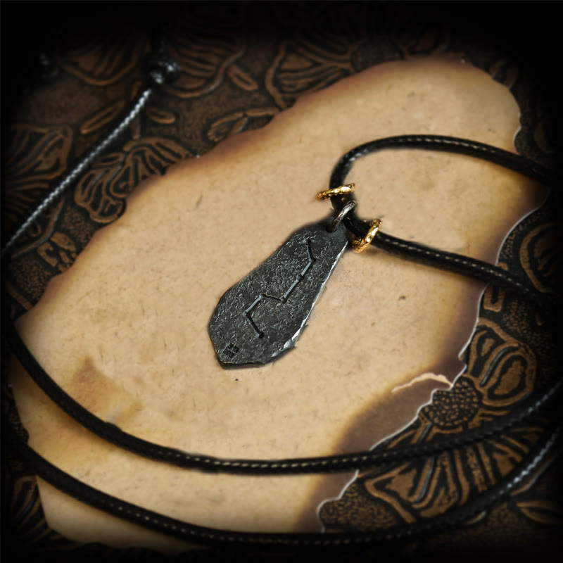 Buddha Stones 999 Srebro Sterlingowe 24k Złoto Wielki Wóz Yin Yang Projekt Harmony Naszyjnik Wisiorek - image 4