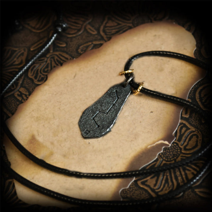 Buddha Stones 999 Srebro Sterlingowe 24k Złoto Wielki Wóz Yin Yang Projekt Harmony Naszyjnik Wisiorek - image 4