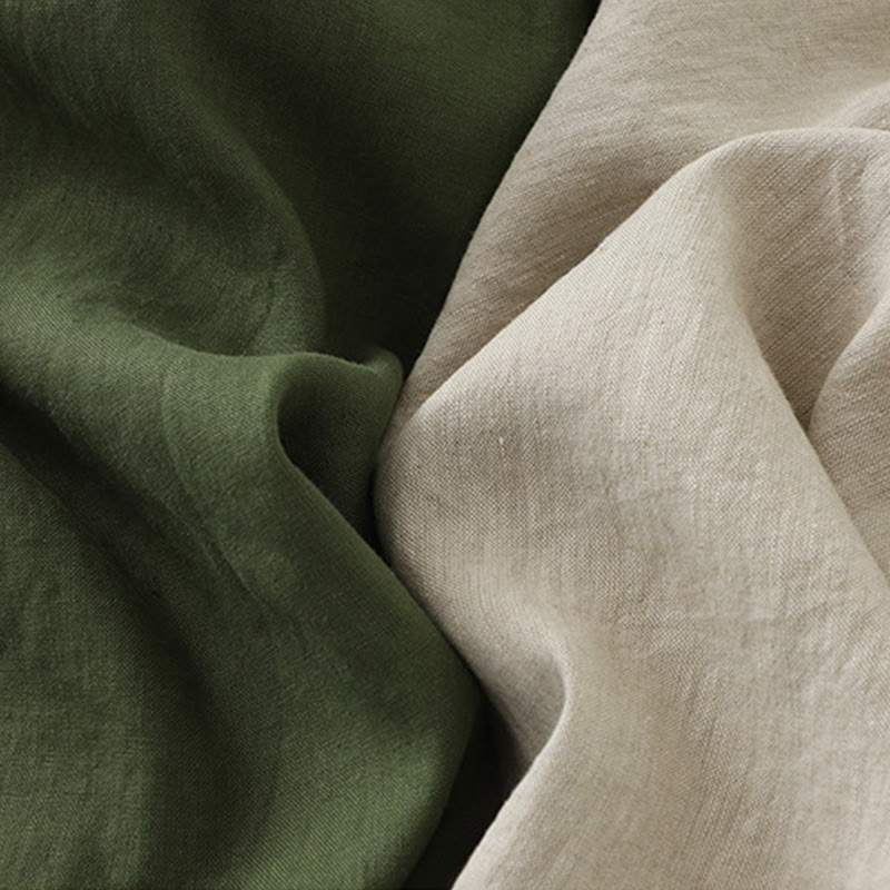 Sukienka midi z Buddha Stones na co dzień, w jednolitym kolorze, z dekoltem w serek i prostym wzorem na guziki, bez rękawów - image 19