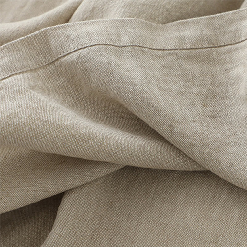 Sukienka midi z Buddha Stones na co dzień, w jednolitym kolorze, z dekoltem w serek i prostym wzorem na guziki, bez rękawów - image 8