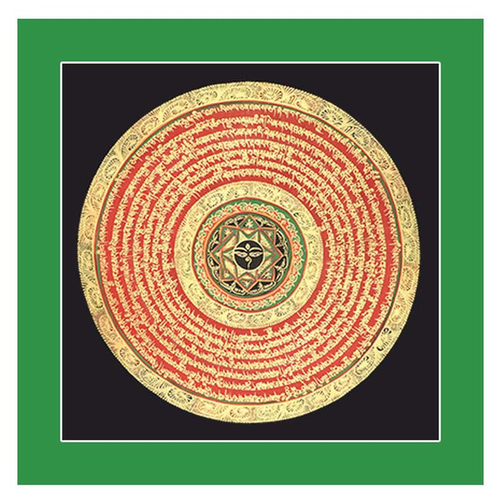 Buddha Stones Tybetańskie Malowanie Thangka Sześć Prawdziwych Słów Pismo Ręcznie Robione Dekoracje Pudełko Niespodzianek (Losowy Styl) - image 10