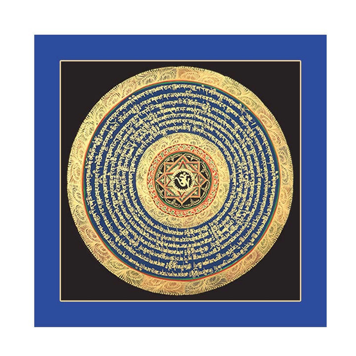 Buddha Stones Tybetańskie Malowanie Thangka Sześć Prawdziwych Słów Pismo Ręcznie Robione Dekoracje Pudełko Niespodzianek (Losowy Styl)