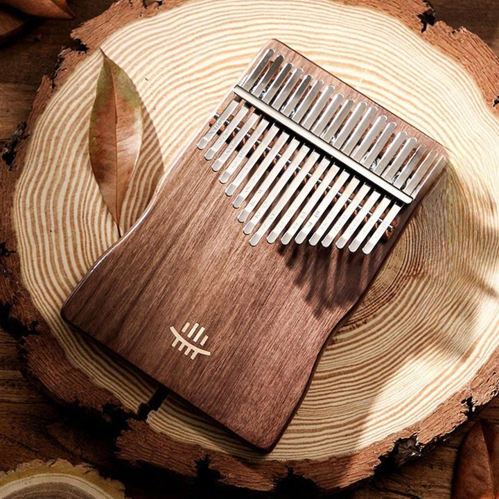 Kalimba z Buddha Stones 17 klawiszy Pianino kciukowe Klon akacjowy Sapele drewno przenośne pianino na palce