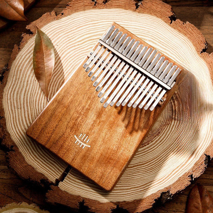 Kalimba z Buddha Stones 17 klawiszy Pianino kciukowe Klon akacjowy Sapele drewno przenośne pianino na palce
