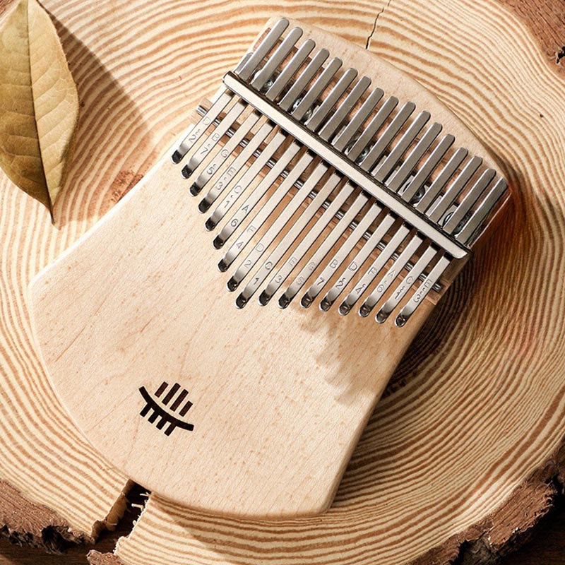 Kalimba z Buddha Stones 17 klawiszy Pianino kciukowe Klon akacjowy Sapele drewno przenośne pianino na palce
