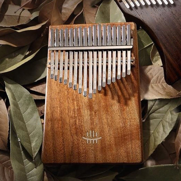 Kalimba z Buddha Stones 17 klawiszy Pianino kciukowe Klon akacjowy Sapele drewno przenośne pianino na palce