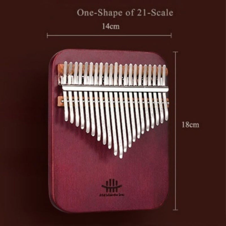 Kamienne Buddha Stones Kalimba 21 klawiszy Pianino kciukowe Peltogyne Drewniane przenośne pianino palcowe