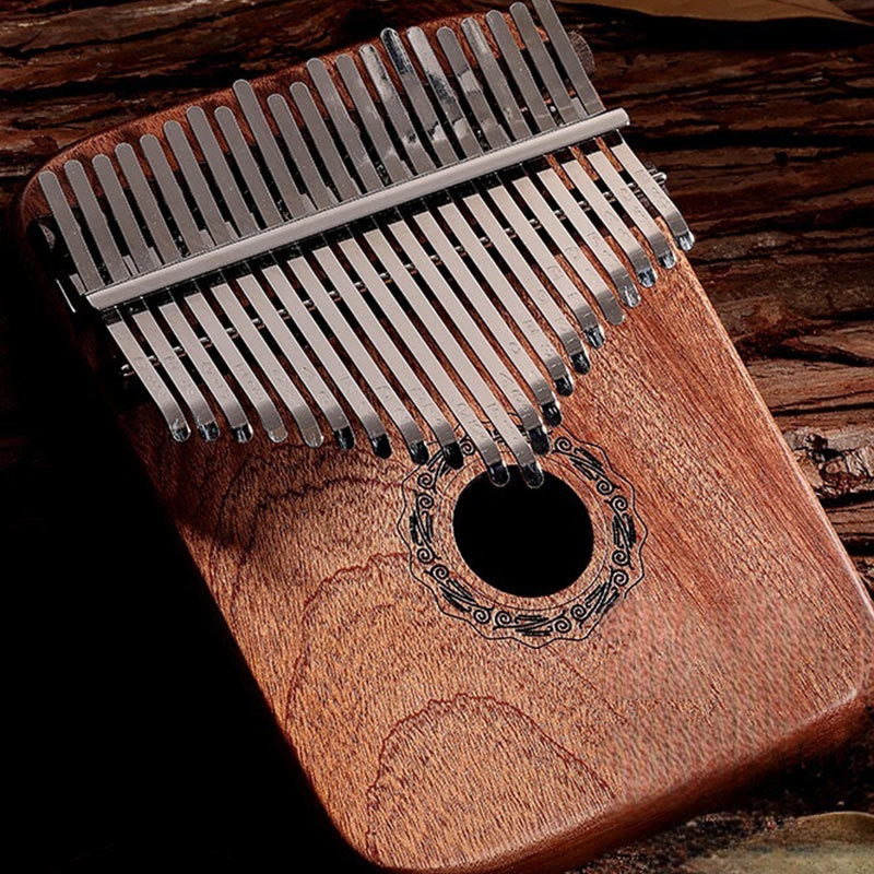 Buddha Stones 21 klawiszy Kalimba Thumb Piano żółte drewno sandałowe przenośne pianino na palce