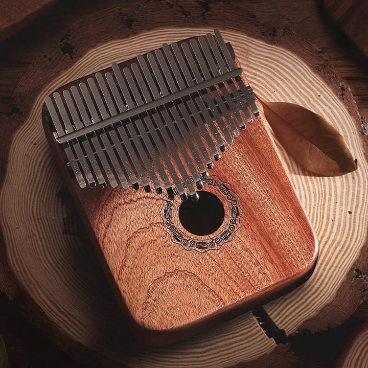 Buddha Stones 21 klawiszy Kalimba Thumb Piano żółte drewno sandałowe przenośne pianino na palce