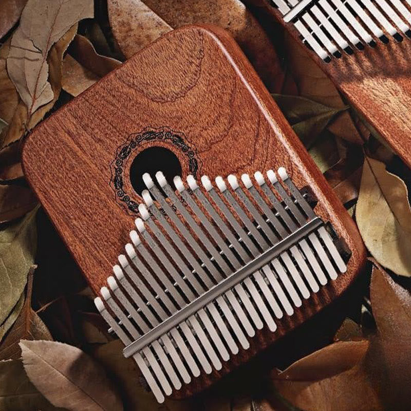 Buddha Stones 21 klawiszy Kalimba Thumb Piano żółte drewno sandałowe przenośne pianino na palce