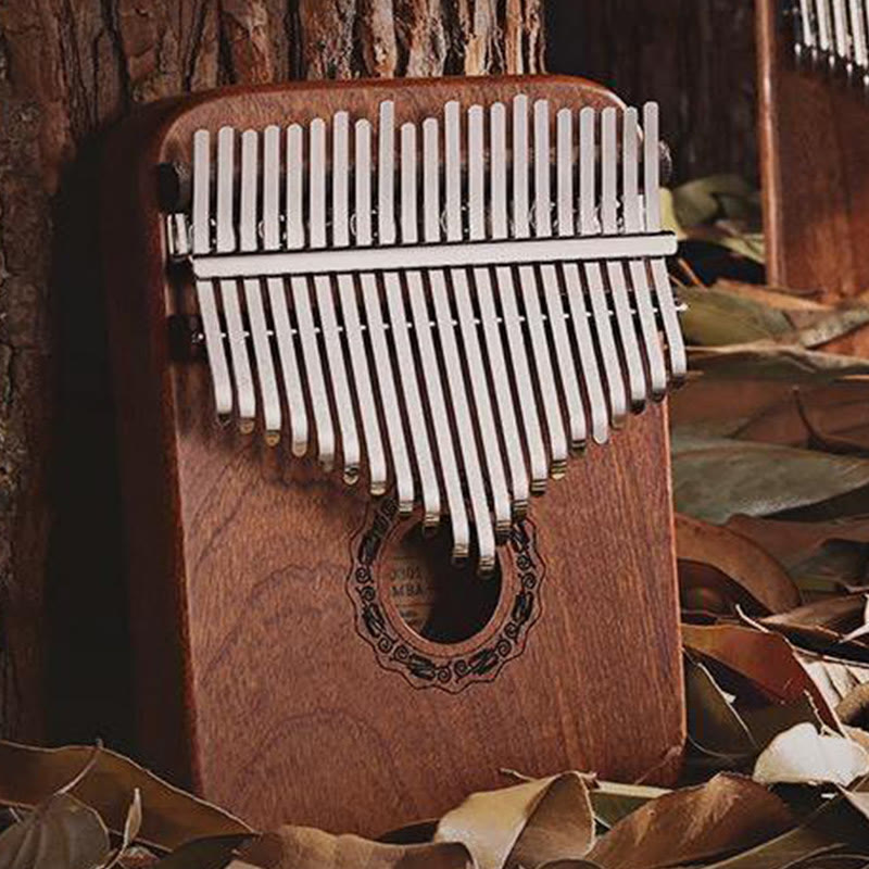 Buddha Stones 21 klawiszy Kalimba Thumb Piano żółte drewno sandałowe przenośne pianino na palce