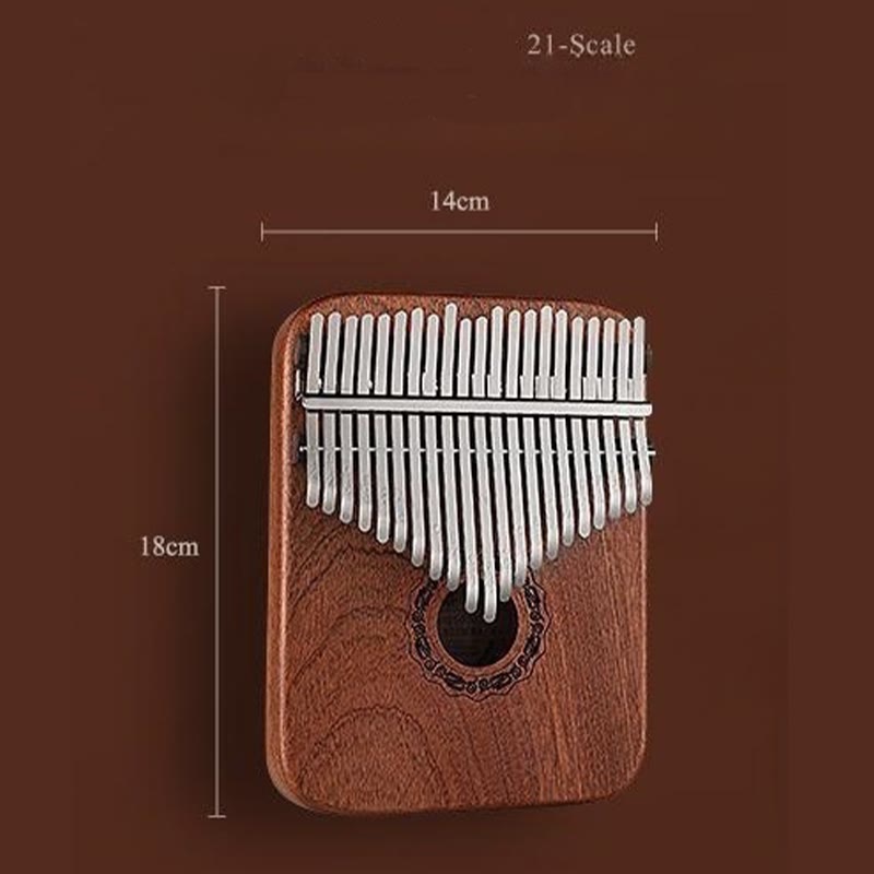 Buddha Stones 21 klawiszy Kalimba Thumb Piano żółte drewno sandałowe przenośne pianino na palce