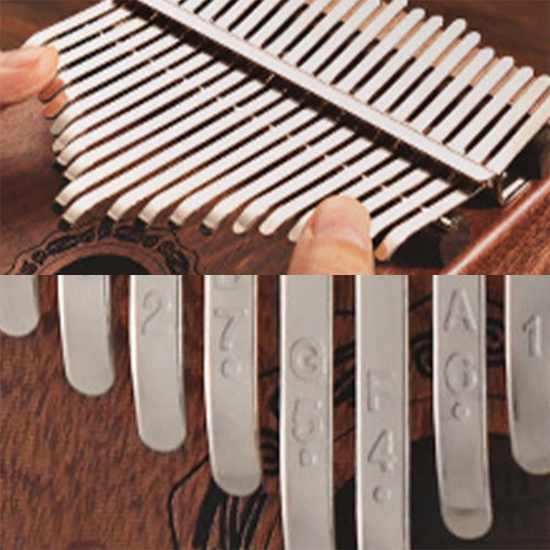 Buddha Stones Kalimba 21 klawiszy Pianino kciukowe Żółte drewno sandałowe Retro przenośne pianino na palce