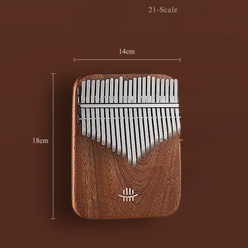 Buddha Stones Kalimba 21 klawiszy Pianino kciukowe Żółte drewno sandałowe Retro przenośne pianino na palce