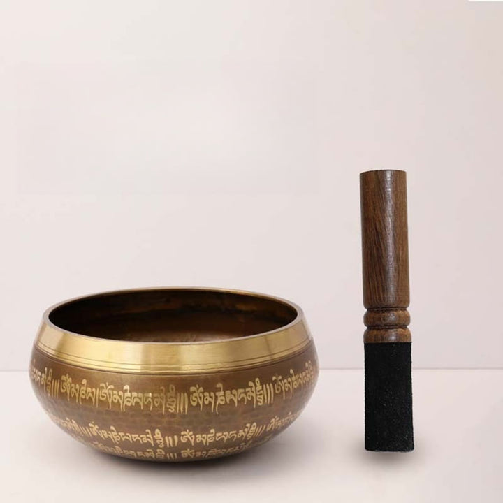 Buddha Stones Ręcznie wykonany wzór misy śpiewającej z fragmentem Pisma Świętego do uzdrawiania i medytacji. Zestaw mis dźwiękowych - image 12