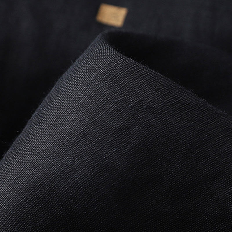 Buddha Stones Letnie Luźne Polka Dot Wzór Bawełna Len Damskie Szerokie Spodnie Nogawki Z Kieszeniami - image 12