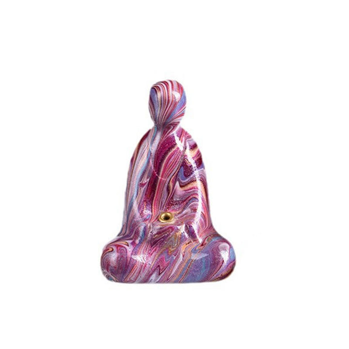 Buddha Stones Miniaturowy Bezpostaciowy Budda Drewno Hebanowe Lakier Rzemiosło Pokój Kadzidełko Dekoracja
