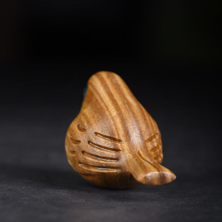 Buddha Stones Miniaturowy Ptak Sroka Rzeźbiony Pozytywny Dekoracja Biurka