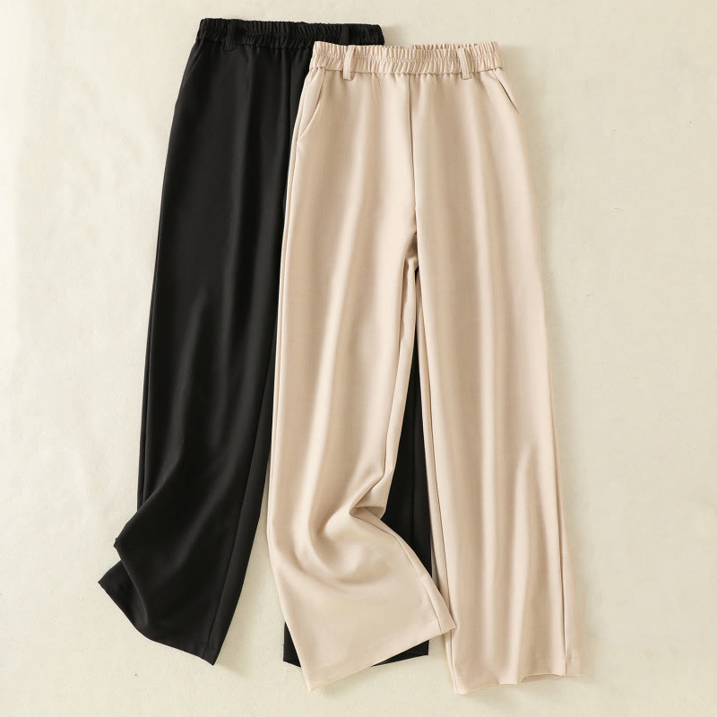 Buddha Stones Vintage Elastyczny Pas Projekt Ściągacz Damskie Spodnie Bawełniane Z Kieszeniami - image 16