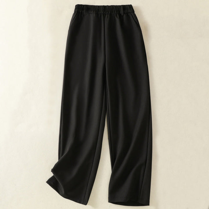 Buddha Stones Vintage Elastyczny Pas Projekt Ściągacz Damskie Spodnie Bawełniane Z Kieszeniami - Czarny - US8-10，UK/AU12-14，EU40-42 (2XL) - image 8