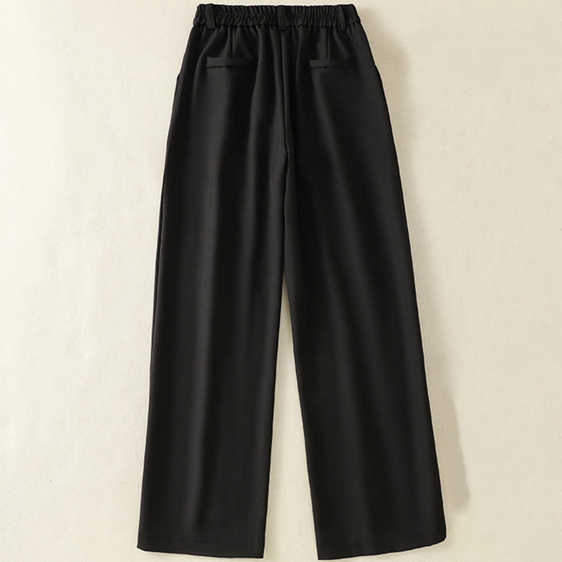 Buddha Stones Vintage Elastyczny Pas Projekt Ściągacz Damskie Spodnie Bawełniane Z Kieszeniami - image 9